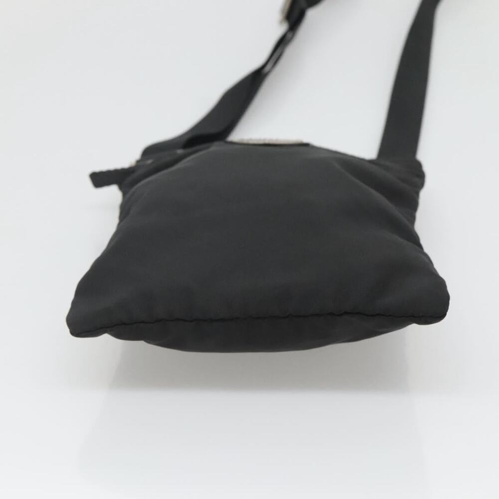 PRADA Shoulder Bag Nylon Black Silver - Picture 9 of 9